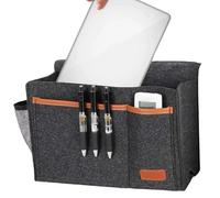 Genérico Bedside Pocket - Armchair Remote Control Storage | Multi-Pocket Sofa Armrest Organizer For Remote Controls Books Tablets Mobile Phones Water Cup Bedroom Home Apartment Dorm Study