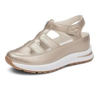 Genérico Beelovy Orthopedic Sandals for Women, Women’s Soft Adjustable Sandals, Hook & Loop, Comfort Fit for Wide & Narrow Feet (Golden,37)