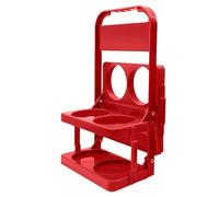 Genérico Beer Basket Wine Rack Holder, plegable sin pill Milk Bottle and Beer Rack for Sports, 32 x 19 x 18 cm, 12,6 x 7,48 x 7,09 pulgadas School, Camping, Hiking, PP, (rojo, Pink, negro, Green)