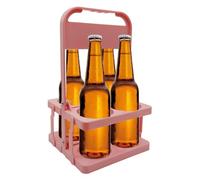 Genérico Beer Basket Wine Rack Holder, plegable sin pill Milk Bottle and Beer Rack for Sports, 32 x 19 x 18 cm, 12,6 x 7,48 x 7,09 pulgadas School, Camping, Hiking, PP, (rojo, Pink, negro, Green)