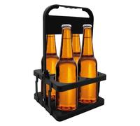 Genérico Beer Basket Wine Rack Holder, plegable sin pill Milk Bottle and Beer Rack for Sports, 32 x 19 x 18 cm, 12,6 x 7,48 x 7,09 pulgadas School, Camping, Hiking, PP, (rojo, Pink, negro, Green)