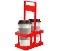 Genérico Beer Bottle Rack - Handheld Foldable Beer Basket, 2 Bottle Wine and Whiskey Carrier, Ideal for Camping, Picnic, BBQ, Trip, and Bar Use, Portable Space Saving Beers Holder 7 Inches