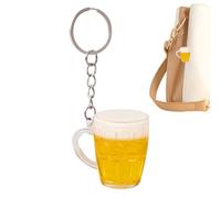 Genérico Beer Can Key Chain, Wallet Charm Simulation, 3.94x3.94x1.97 Inches, Aesthetic Mini Accessory, Handbags Backpack Purse, Cute Decorative Keychain for Women, Fun Novelty Gift Everyday Use