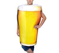 Genérico Beer Mug Costume - Soft Realistic Beer Mug Suit | Role Play Drink Cup Party Outfit | Cosplay Drink Glass Party Costume | For Adults Women Men Cosplayer Events Carnivals Stage Photoshoot Bar