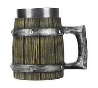 Genérico Beer Mug | Wooden Whiskey Beer Tankard 600ml | Beers Tankard Cup, Coffee Cool Mug, Beeer Muug for Party Decoration, Wooden Gift, Norse Decors