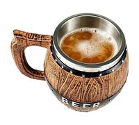 Genérico Beer Mugs With Handles - 550ml Stainless Steel Rustic Drinkware