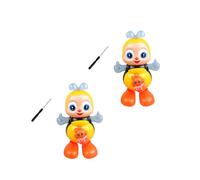 Genérico Bees Musical Small Toy, Interactive Cartoon with Lights and Musical for Children, Stimulate Creativity, Electric Cartoon Bees Toys with Oscillating Motion for Sensory Fun (2PC)