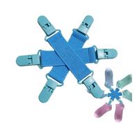 Genérico Befestiger | Spannbettlaken Clips | Anti Verdrehen - Pom Gurtband 14x14cm 40g Anti Knoten Verdrehen | Clips Halter Wäsche Trockner Ordnung | Zuhause Hotel Studentenwohnheim PE