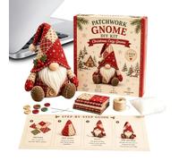 Genérico Beginner Gnome Sewing Kit - Handmade Complete Craft, 3d Diy Project, Creative Needlework Set, Instructional Textile Art | Educational Fabric Assembly Tool, For Adults Women Kids Family