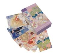 Genérico Beginner Tarot Deck, 80 Sheet Divination Cards for Psychic Readings, Cardstock with Vibrant Artistic Print, Meditation Tool for Students, Occult Study Kit, Lightweight 132g Travel Pack