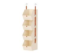 Genérico Behind Door Organizer | 4-Tier Clothing Organizer - Shoe Storage Baskets,for College Students Homeowners Renters Bedroom Dormitory Nursery Office Shoes Bags Socks Towels Toys Garage