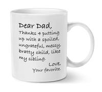 Genérico Being Your Son In Law Seems Like Gift Enough Funny Coffee Mug, 11oz Accent Coffee Mug, One-piece Customization Available (2PCS,G)