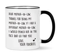 Genérico Being Your Son In Law Seems Like Gift Enough Funny Coffee Mug, 11oz Accent Coffee Mug, One-piece Customization Available (2PCS,F)