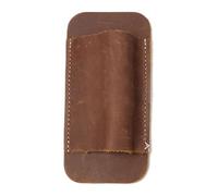 Generico Belt Knives Sheath, Leather Horizontal Knife Sheath, 4.65x2.24 Inches Portable Compact Vintage Accessory Holder Case for Christmas, Cases Belt , Café, riferimento alla descrizione