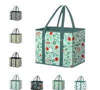Genérico Benighty Grocery Bags, Reusable Grocery Bags, Large Capacity Foldable Shopping Bag With Reinforced Bottom & Handles (A)