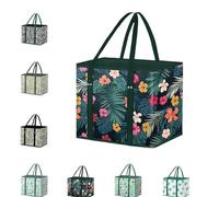 Genérico Benighty Grocery Bags, Reusable Grocery Bags, Large Capacity Foldable Shopping Bag With Reinforced Bottom & Handles (B)