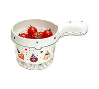 Genérico Berry Colander - 4.53 Inch Double Layer Fruit Washing Basket | Cute Fruits Strainer With Handle | Drain Basket For Blueberries Berries Fruit Rinser. 4.53x3.74in.
