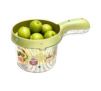 Genérico Berry Colander - 4.53 Inch Double Layer Fruit Washing Basket | Cute Fruits Strainer With Handle | Drain Basket For Blueberries Berries Fruit Rinser. 4.53x3.74in.