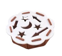 Genérico Beschäftigungsbox - 30cm Katzen Nagelfeile Box | Kratzpuzzle Spielbox Holz - Filzplatte ABS Kätzchen-Puzzles-Anreicherungsbox, Pflege Spielzeug Kratzbrett Puzzle, Kratzspielzeug Krallenfeile