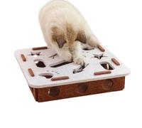 Genérico Beschäftigungsbox - 30cm Katzen Nagelfeile Box | Kratzpuzzle Spielbox Holz - Filzplatte ABS Kätzchen-Puzzles-Anreicherungsbox, Pflege Spielzeug Kratzbrett Puzzle, Kratzspielzeug Krallenfeile