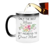 Genérico Best Mom Mug - Humorous Creative Text Coffee Mug | World's Best Mum Ceramic | 300ml 9.5x8cm High-Temperature Resistant, Funny Gift From Daughter Son For Mother's Day Birthday Mummy Wife