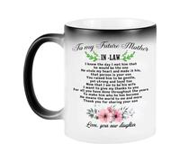 Genérico Best Mom Mug - Humorous Creative Text Coffee Mug | World's Best Mum Ceramic | 300ml 9.5x8cm High-Temperature Resistant, Funny Gift From Daughter Son For Mother's Day Birthday Mummy Wife