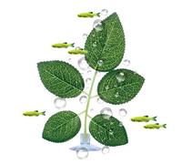 Genérico Betta Fisch Bett Blatt - Künstlich Saugnapf Ruheplattform Aquarium, Realistisch Laichplatz Guppy Schlafplatz, Simulation Natürlich Spielbereich Anreicherung, Dekoration | für Aquarium Fische