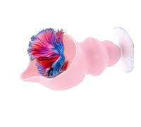 Genérico Betta Fish Hammock | Betta Fish Shell Bed, Floating Shell Shaped Suction Cup Pad, For Shrimp Snails Frogs Goldfishes Guppy Koi Reptile Pet Tank Aquariums Area Home
