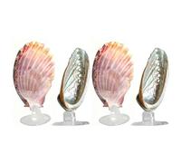 Genérico Betta Hammock, Shell Shaped Fish Resting Cave Set, 1.97 Inch Aquarium Suction Cup Habitat Decoration, Resting Spot for Betta Shrimp Breeding Aquarium Relaxation Pet Store Use, Easy Install
