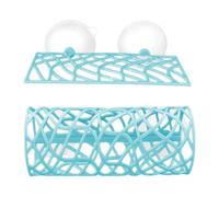 Genérico Betta Sleeping Tube - ABS 10x4.5cm | Suction Cup Shelter Tunnel | Decorative Space Saving Hammock Leaf Fish Tank Accessories For Hiding Shrimp Spawning Resting