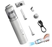 Genérico Bgnie Vacuum Cleaner, Slim V8 Mate Cordless Car Vacuum, 4-in-1 Portable Mini Cordless Handheld Vacuum Cleaner, Vacuum High Power 19000pa, Perfect for Home & Car (White)