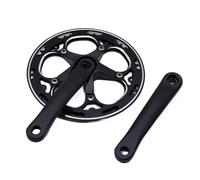 Genérico Bicicleta Plegable Urbana Universal 48T 52T CNC Juego de bielas 152 mm 170 mm Orificio Cuadrado con Cubierta de Aluminio(48T 152mm)
