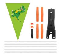 Genérico Bicycle Flags | Waterproof Bicycle Safety Flags | 20x30cm/7.87x11.81 Inches Adjustable Height OutdoorFlags, BicycleVisibility Flag For Wheelchairs Scooters Tricycles Toy Cars