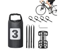 Genérico Bicycle Front Rack Bag - Waterproof Cycling Cargo Pannier Storage Pack, Front Fork Bike Carrier Bag For Travel Commuting Outdoor Riding Adventure Gear Storage Use