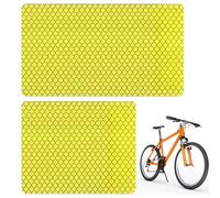 Genérico Bicycle Reflector Stickers, Night Lighting Stickers, Pet 50pcs Conspicuity Water Resistant Easy to Use Reflective Tape for Trailers, Bikes, Clothing, and Road Signs, 3x8cm