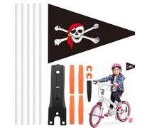 Genérico Bicycle Safety Flag - Flagpole For Cycling | Adjustable Height