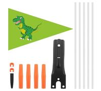 Genérico Bicycle Safety Flag - Flagpole For Cycling | Adjustable Height