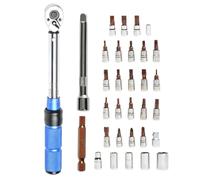 Genérico Bicycle Torque Wrench With Bit Sockets Handlebar Seatpost Tool