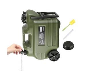 Genérico Bidón De Agua Camping,Dispensador Portátil Antifugas 28 L con Ruedas | Bidón De Agua Portátil,para Urgencias, Picnics, Coche, Senderismo, Supervivencia, Tormentas, Autocaravana Y Hogar