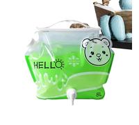 Genérico Bidón de Agua Plegable de 8L para Camping - 8 litros con Pico y Asa Botella Reutilizable,de Hidratación para Almacenar Agua de Camping | Almacenamiento para Casa, Café, Jugos, Bebidas
