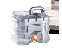 Genérico Bidón Grande para Agua | Contenedor Portátil 7.5L para Camping,Accesorio Reforzado con Grifo para Viajes, Senderismo, Emergencias y Autocaravanas