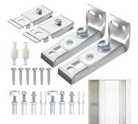 Genérico Bifold Door Hardware Repair Kit | Stainless Steel, Nylon, 15x10x3cm | Sliding Closet Door Replacement Parts | 20 Piece Track Roller Set