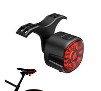 Generico Bike Brake Light - IPX6 Waterproof Bicycle Coil con detección inteligente, 6 modos de iluminación 100 lúmenes, automático en la parte posterior para una conducción segura