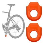 Genérico Bike Crank Protector - Pedal Arm Guard for Mountain Road Bicycles | Soft Silicone Cover with Anti Slip Fit Crank Ends from Scratches Impacts and Wear During Riding Protects Arms Damage