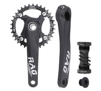 Genérico Bike Crankset - Lightweight Narrow Wide Chainring | 170mm Hollow Integrated Chainring 1-Pack 32T Aluminum Alloy For Outdoor Riding, Technology Prevents Chain Derailment,