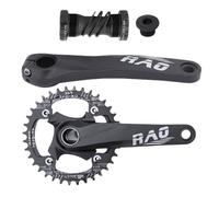 Genérico Bike Crankset - Lightweight Narrow Wide Chainring | 170mm Hollow Integrated Chainring 1-Pack 32T Aluminum Alloy For Outdoor Riding, Technology Prevents Chain Derailment,
