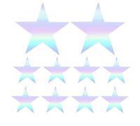 Genérico Bike Decals - Reflective Motorcycle Stickers | Visibility Boost Technology, 10X Adhesive Art Decor Tape Reflectors For Bottle Helmet Motorcycle Car Teen Luggage Cup Racing Scrapbook