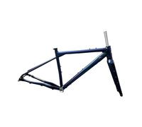 Genérico Bike Frame Thru Axle S/M/L Bicycle Frameset with Aluminum Alloy Front Fork Road Maximum Tire Volume 700x40C(Blue,553mm(183-198cm))