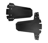 Genérico Bike Mudguard - Front & Rear Bicycle | Fat Tire Compatible | 2 Pack Foldable PP Guard with 8 Zip Ties, Lightweight & Adjustable Splash Shield, For Road Mountain City Cycling