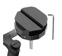 Genérico Bike Phone Holder - Aluminum Alloy 4.5x4.5cm | Invisible 360° Rotating Mobile Phone Mount Bracket For Stem Navigation Video Recording Mountain Road Riding City Touring Use